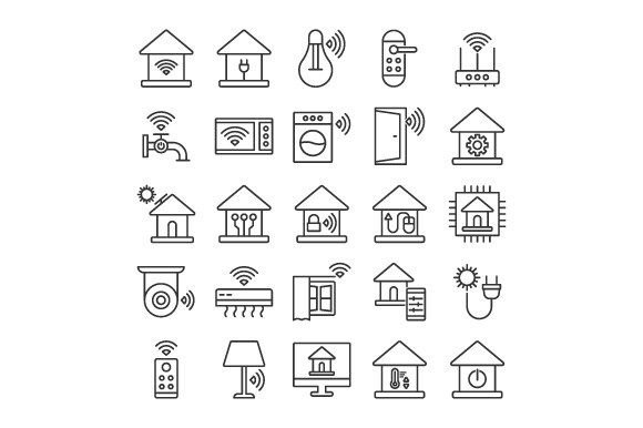 Download Smart Home Icon Sign Symbol Set - Set Collection