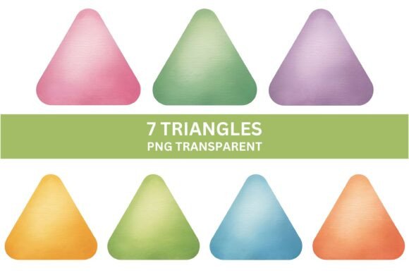 Download 7 Triangle Shape Clipart PNG Set - Set Collection