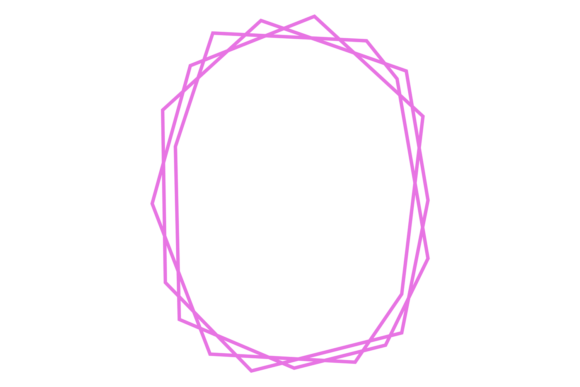 Download Geometric Line Frame. Decorative Polygon - Eco Collection