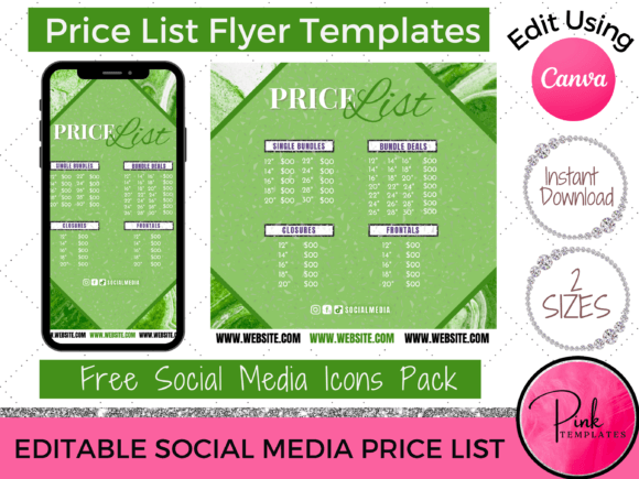 Download Beauty Hair Price List Flyer - Premium Resources