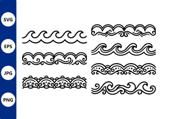 Download Ornamental Wave Border Set Vector Line - Set Collection