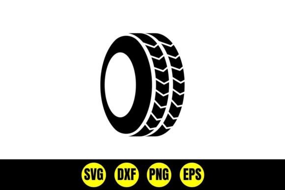 Download Car Tire and Wheel Silhouette Svg - Silhouette Collection